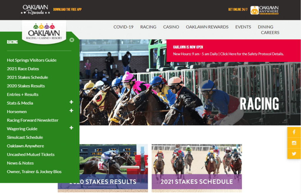 Horse racing calendar 2021 usa