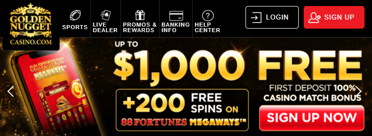 Golden nugget casino bonus code