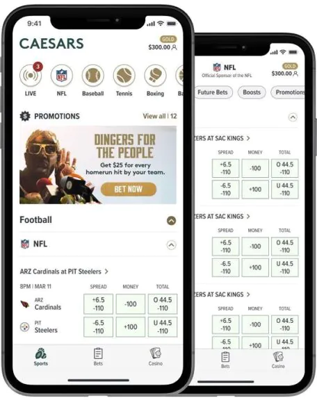 Caesars sportsbook mobile betting
